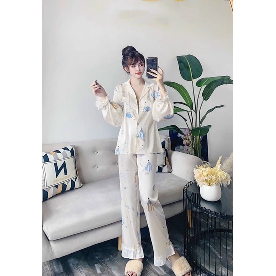 Pijama tay bồng kinh khí cầu cao cấp