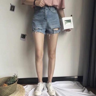 SHORT JEAN RÁCH GẤU + ảnh thật