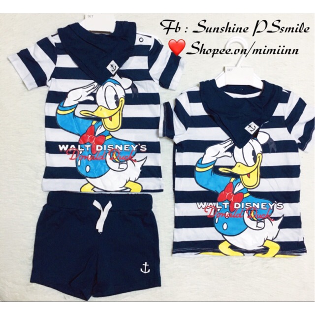 Set 3 chi tiết vịt Donald HM auth