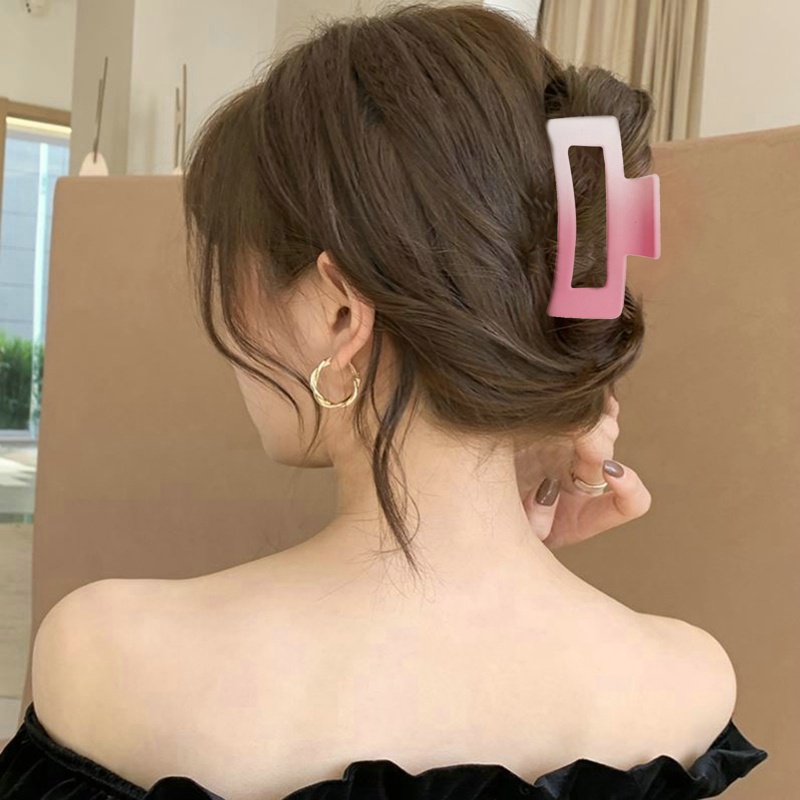 Kẹp Tóc Màu Hồng Gradient Thời Trang 2022 Dành Cho Nữ dreamdiary
