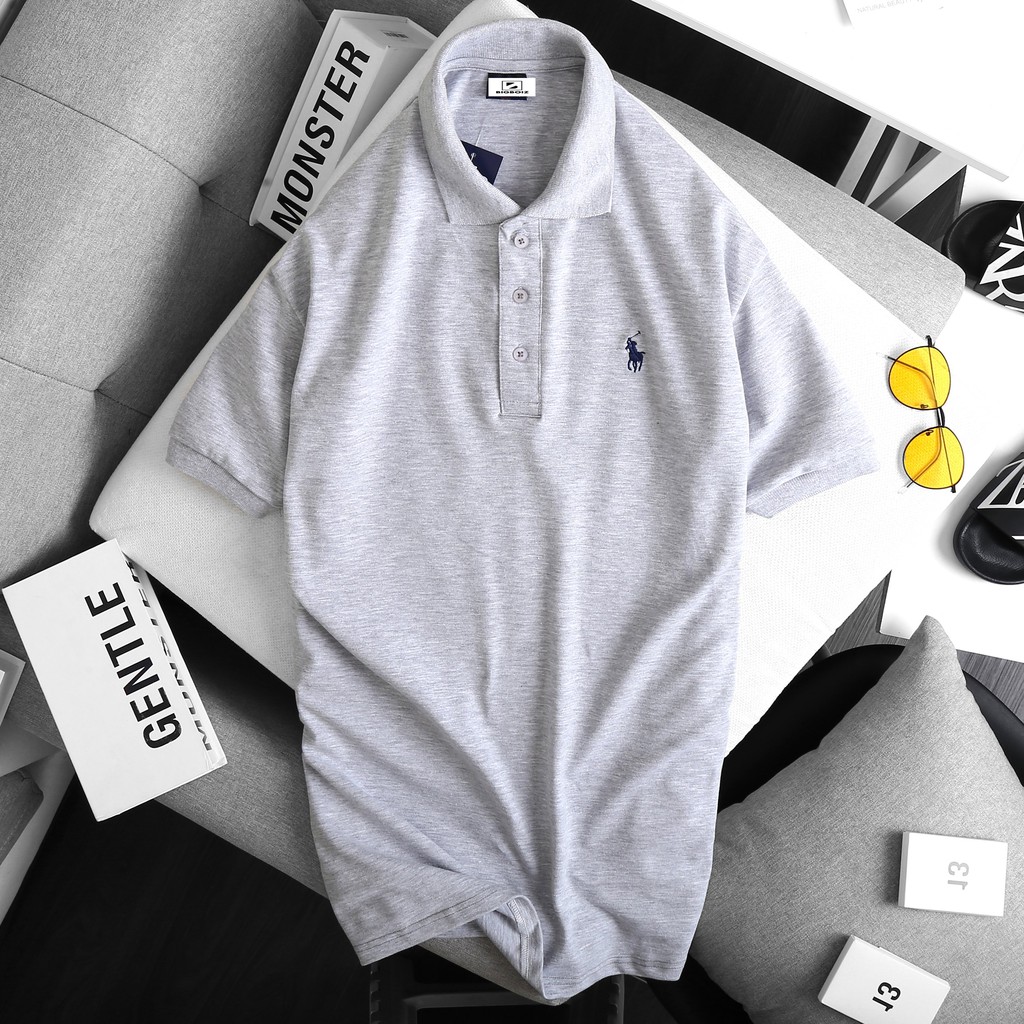 [bigsize < 130kg] Áo thun nam nam bigize tay ngắn có cổ | BigBuy360 - bigbuy360.vn