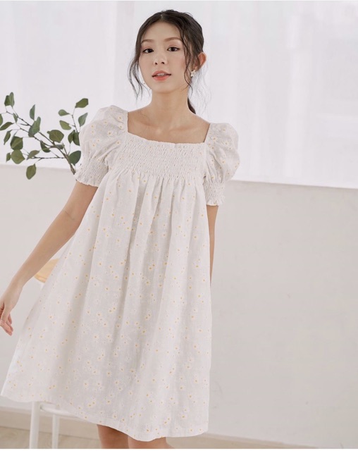 ĐẦM CÚC NHÚN CHUN MẶC ĐC 2 KIỂU