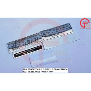 BỘ TEM THÔNG SỐ DÁN XE WAVE THÁI . CHỐNG NƯỚC
