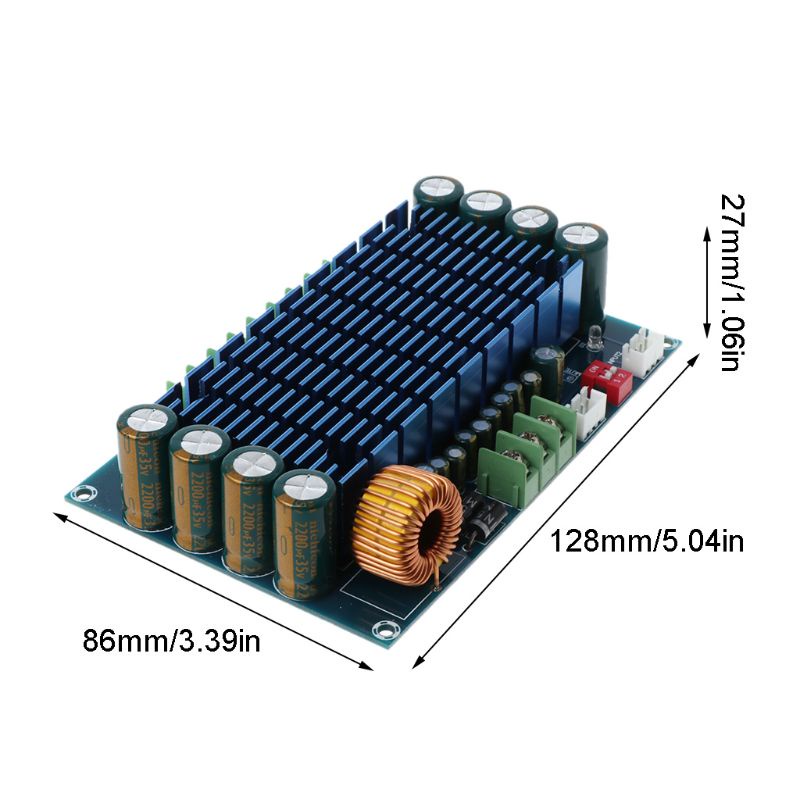 Bảng Mạch Khuếch Đại Âm Thanh Kỹ Thuật Số Chip TDA7850 4 Kênh Cho Loa Xe Hơi