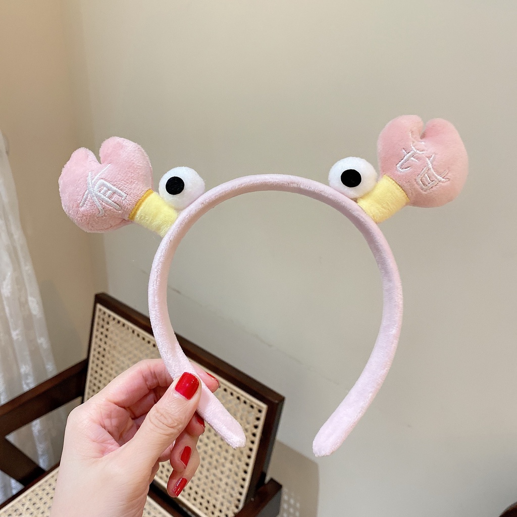 Băng đô cài tóc thiết kế càng tôm hùm đáng yêu xinh xắn dành cho nữ