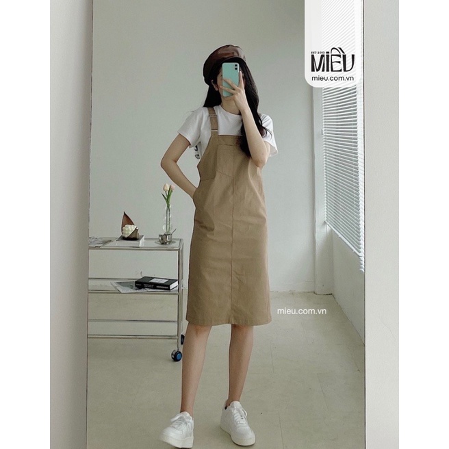 MIỀU_ YẾM VÁY DÀI KAKI NOBI LONG BIB