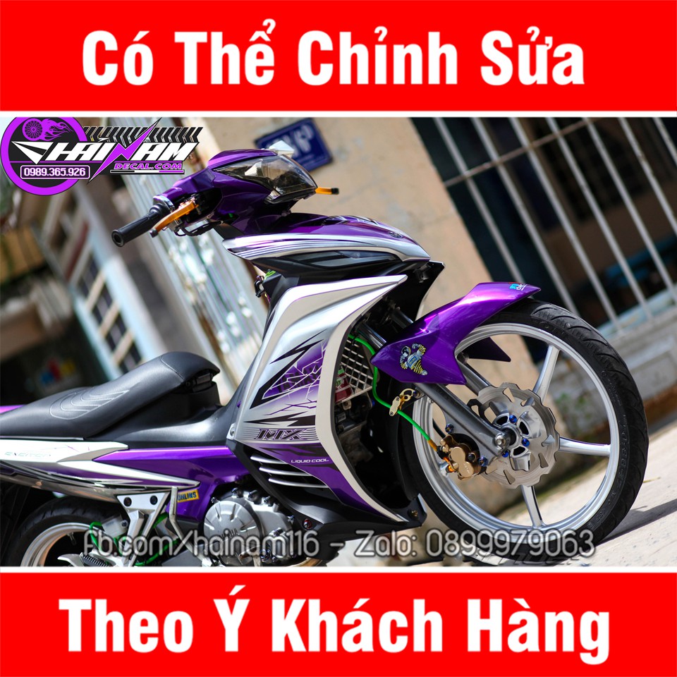 Tem Trùm Exciter 135 Trắng Tím zin
