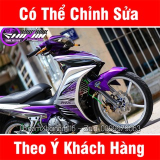 Tem Trùm Exciter 135 Trắng Tím zin