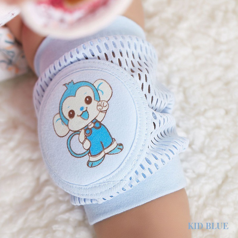 Miếng Đệm Bảo Vệ Đầu Gối Phối Lưới Thoáng Khí Cho Bé Tập Bò