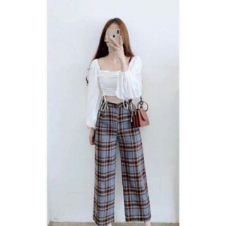Áo crop rút dây 2 bên ( còn vàng)
