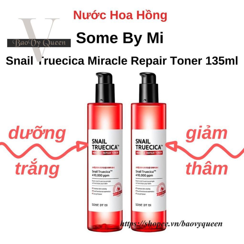 Nước Hoa Hồng Cân Bằng Da, Giúp Da Săn Chắc Chiết Xuất Ốc Sên Some By Mi Snail Truecica Miracle Repair Toner 135ml