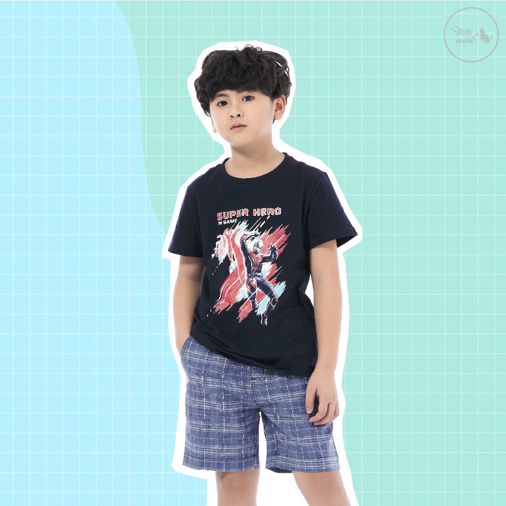 Quần KAKI đùi bé trai BIGFOX Tới Size Đại. Quần Short Trẻ Em Teen Boy Phối màu 2-12