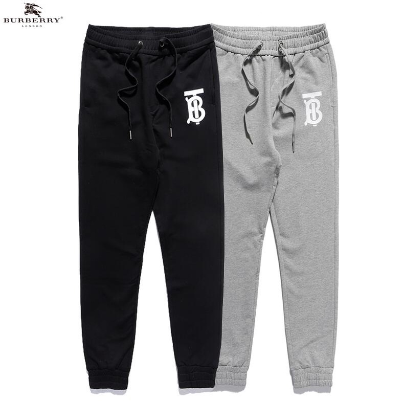 Quần dài Burberry vải cotton in hình thời trang cho nam và nữ