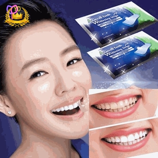 Miếng dán làm trắng răng an toàn dễ sử dụng giúp chăm sóc răng miệng HB