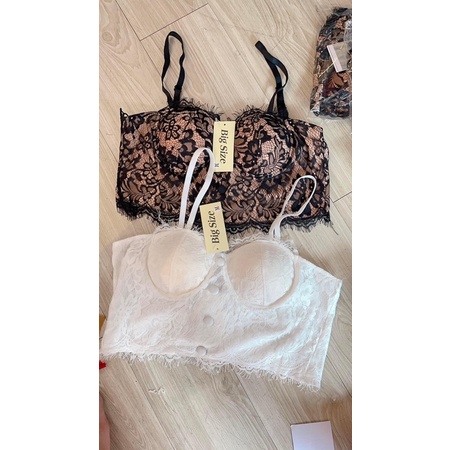 [shop bigsize nữ 50kg-90kg] Áo bra ren, áo lót trong có mút ngực mút gài