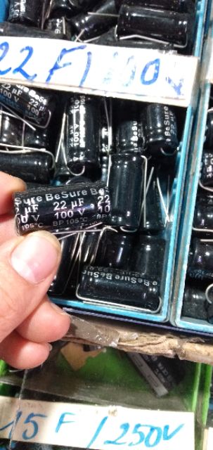 Tụ loa 2 đầu 22uf 100v combo 5