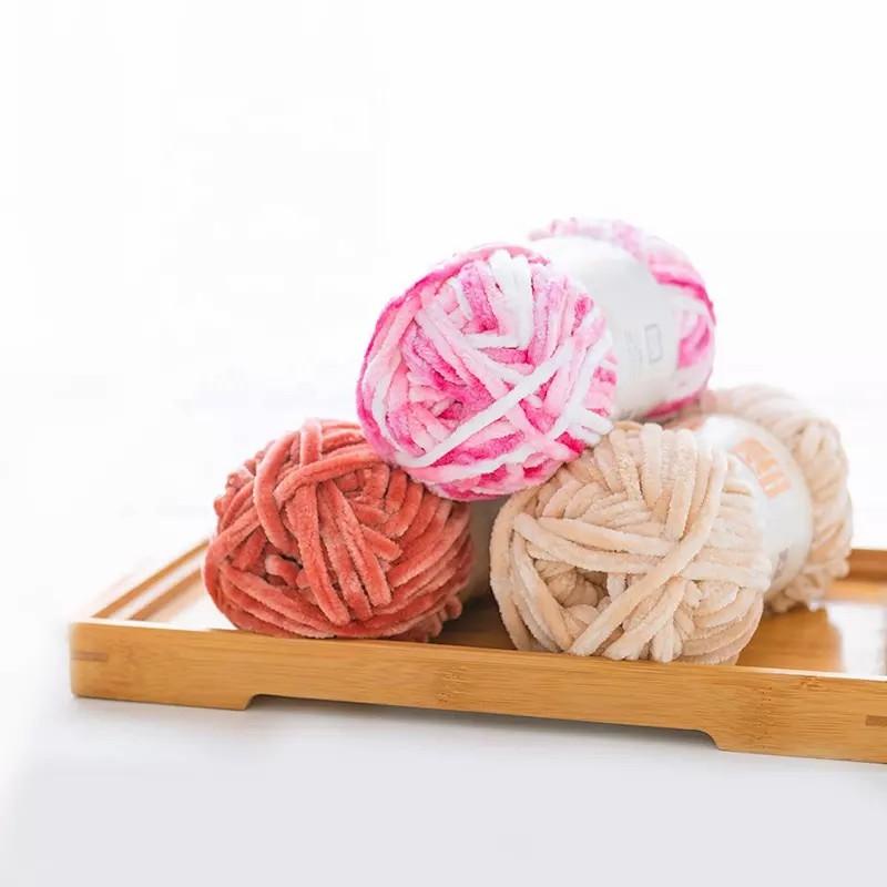 [Siêu Sale] Len Nhung Chenille Sợi Mềm Mại 100g (Màu sắc 37 Màu)