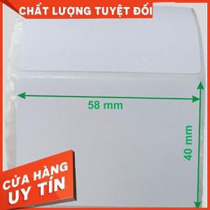 [GIÁ XƯỞNG] 10 cuộn Decal giấy nhiệt khổ 58×40 mm lõi nhỏ 27mm