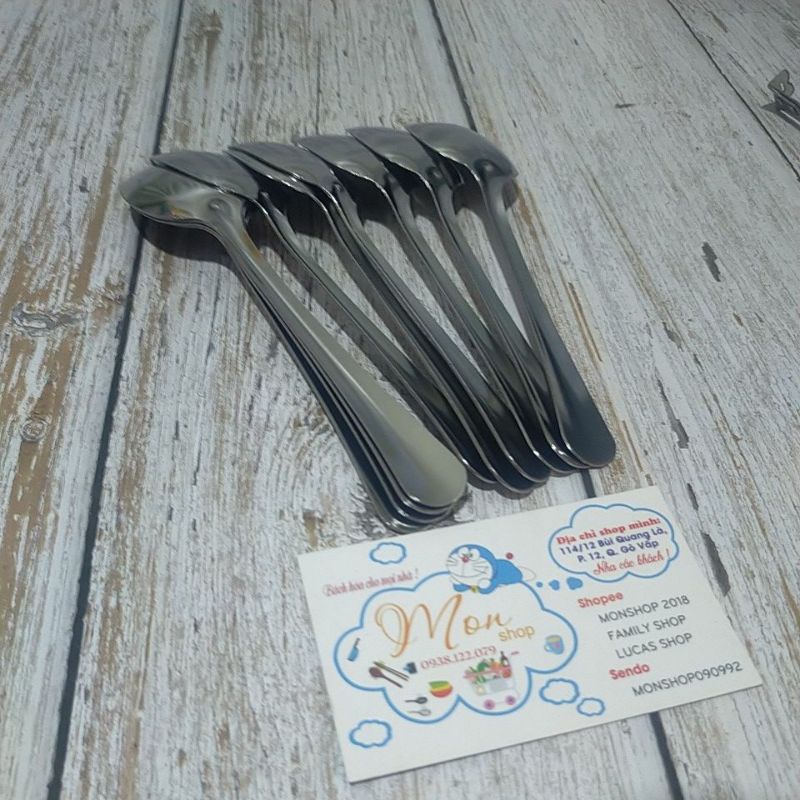 😁Đồng giá 49k😆Combo 10 Muỗng ăn cơm inox 100%