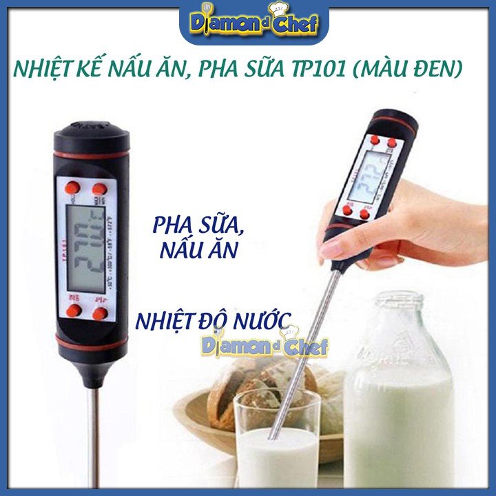Dụng cụ nhiệt kế đo nhiệt độ thực phẩm, sữa TP-101