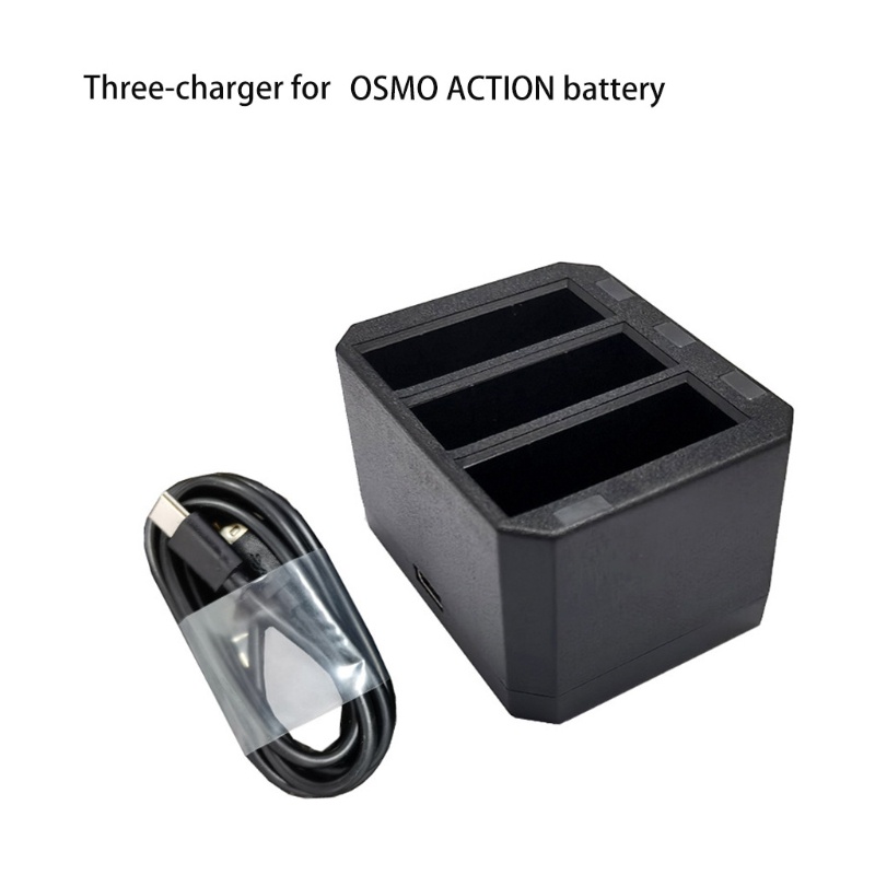 Hộp Sạc Nhanh 3 Pin Tương Thích Với Máy Ảnh Sony-Action