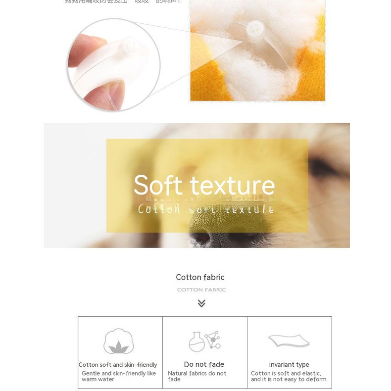 Bộ Đồ Chơi Bằng Vải Bông Phát Ra Âm Thanh Chống Cắn Dành Cho Chó Mèo