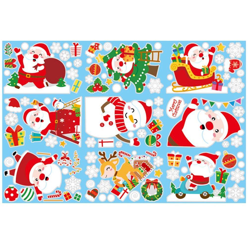 Sticker Dán Cửa Sổ Trang Trí Giáng Sinh diy