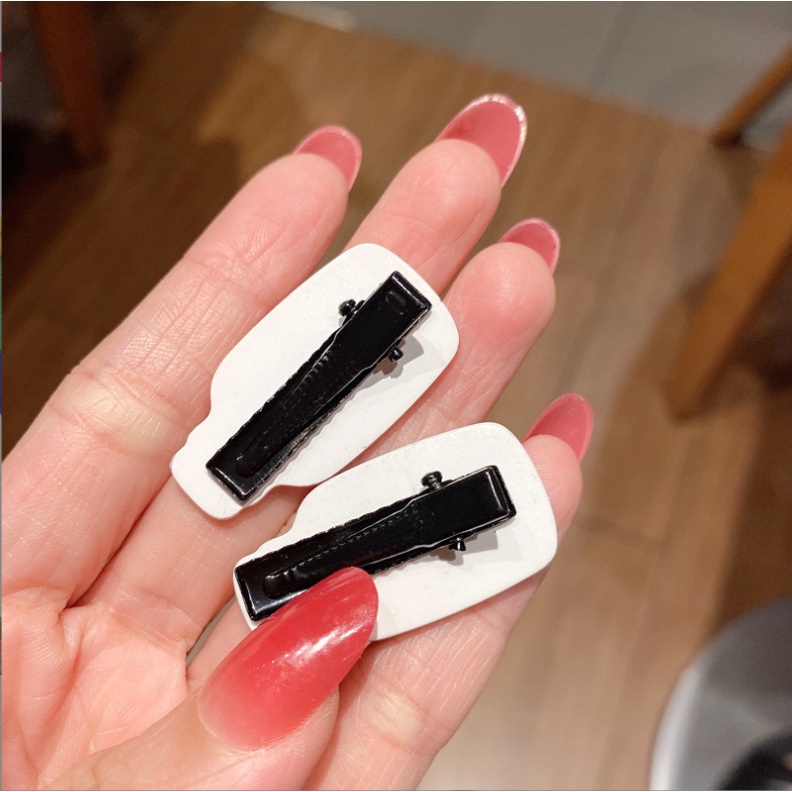 Set 10 Kẹp Tóc Hình Bình Trà Sữa Hoạt Hình Dễ Thương Phong Cách Hàn Quốc Cho Bé Gái