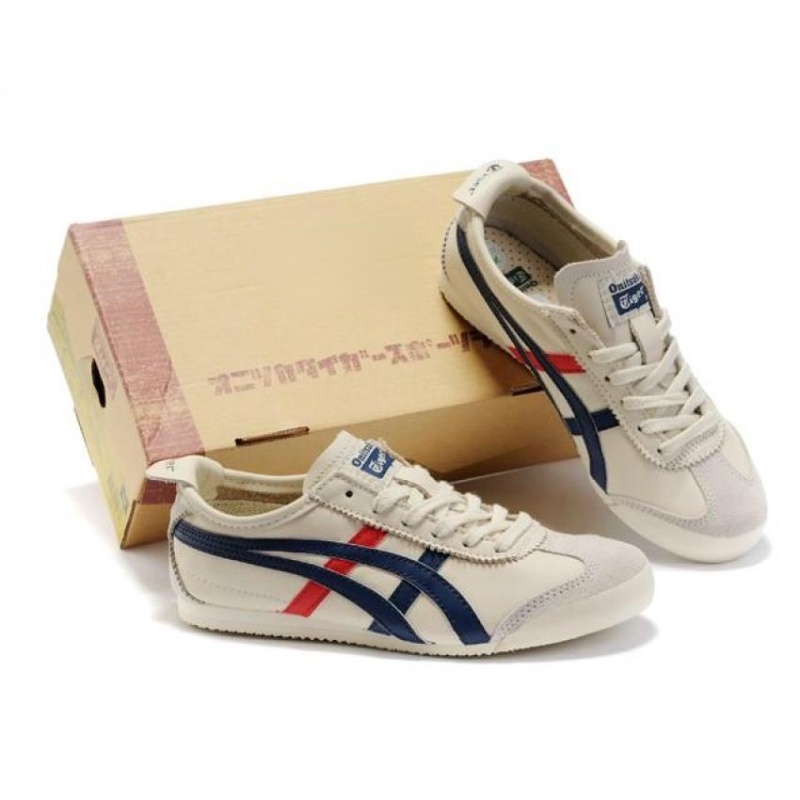 Original ASICS Onitsuka Tiger Shoes Mexico 66 Giày da nam và nữ Giày thể thao chạy bộ thông thường