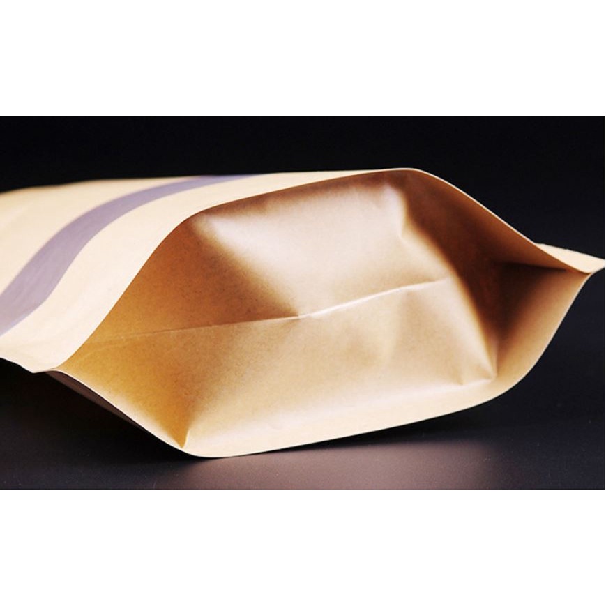 Túi Zip Kraft Đựng Thực Phẩm Có Cửa Sổ