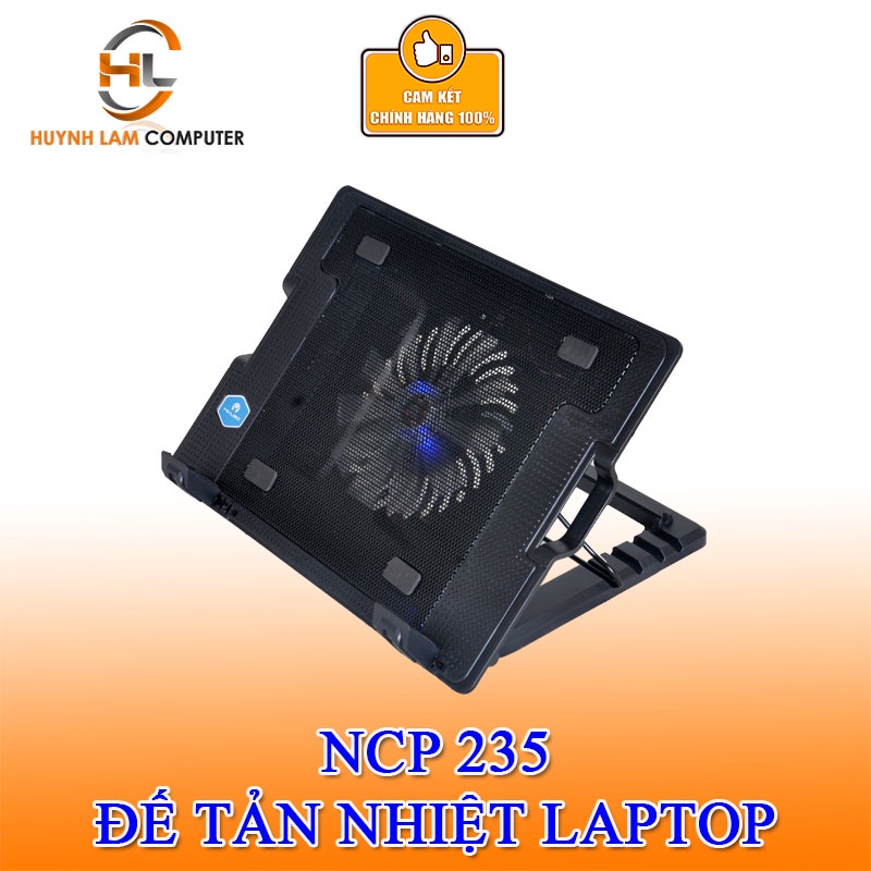 Đế tản nhiệt Laptop NCP 235 Silent 1 fan LED (hỗ trợ tối đa 17inch)