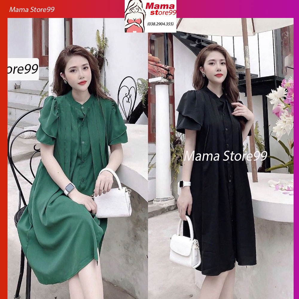 Váy Bầu Đầm Bầu Mùa Hè Cổ Tàu Dáng Suông Đẹp Tay Ngắn Xinh Xắn. Đầm Thiết Kế Công Sở Dự Tiệc Đi Chơi Dạo Phố HN0123 Mama