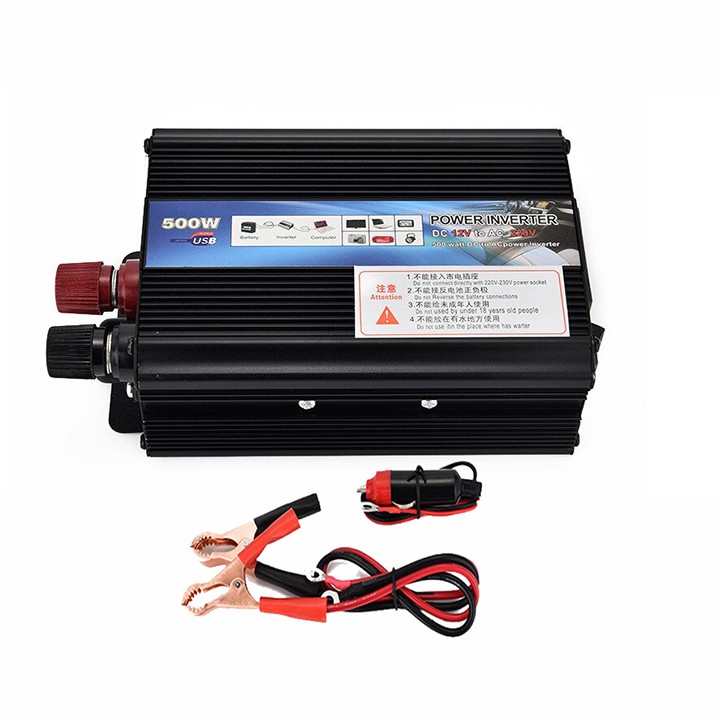 Bộ kích điện CARMAER 500W 12v lên 220v 50Hz