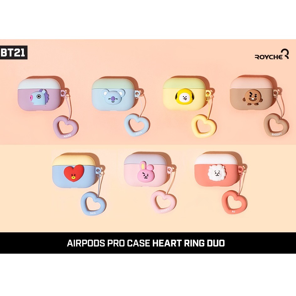 HỘP ĐỰNG AIRPOD PRO CASE HEARTING DUO BT21 Beens Company