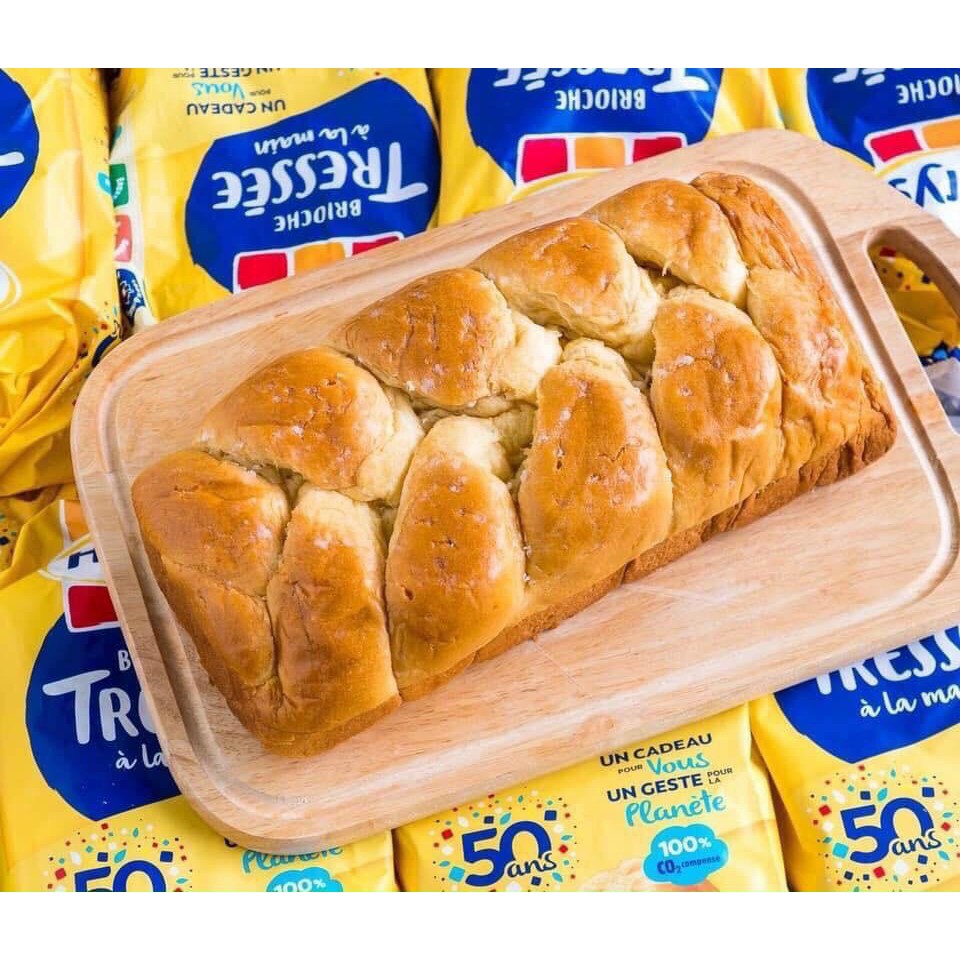 BÁNH MÌ HOA CÚC PHÁP HARRYS BRIOCHE TRESSE'E 500GR-DATE MỚI