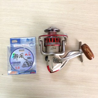 Combo Máy câu Yosumo DF 6000 tặng cước Shimano cao cấp