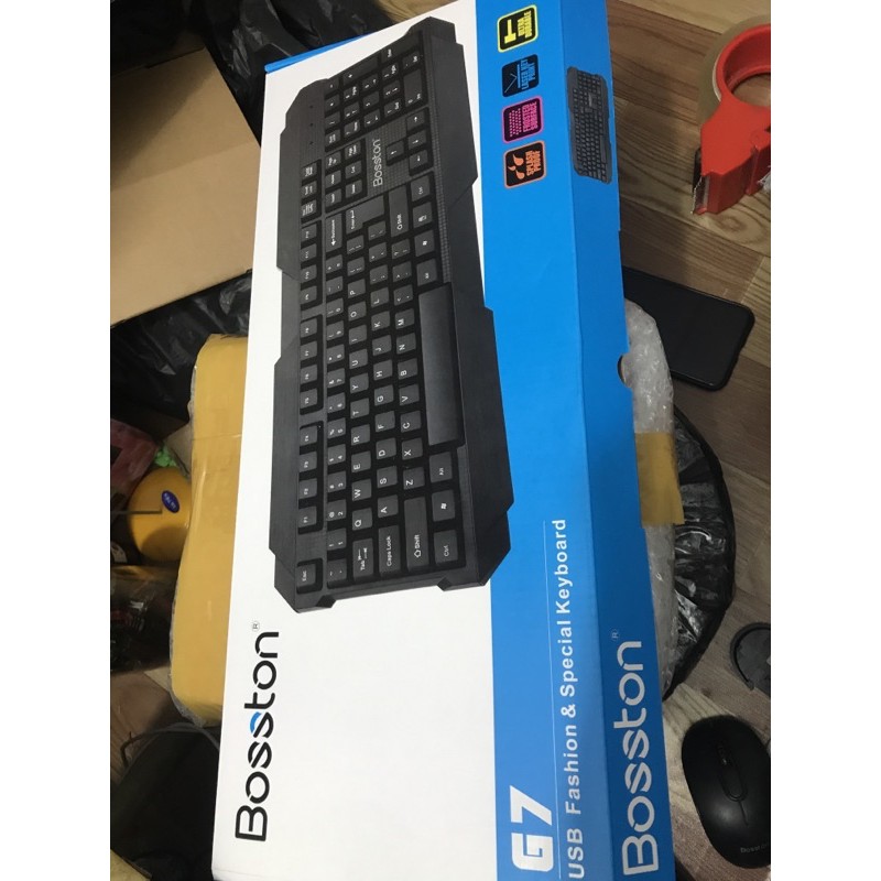 [SALE 10%] Bàn phím máy tính có dây, keyboard chuyên game G7 chữ khắc laser