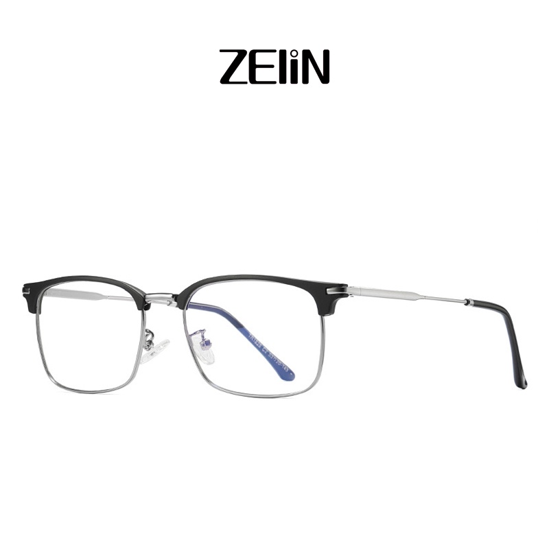 Mắt kính ZEliN TR90 1828 retro chống ánh sáng xanh xem máy tính cho học sinh