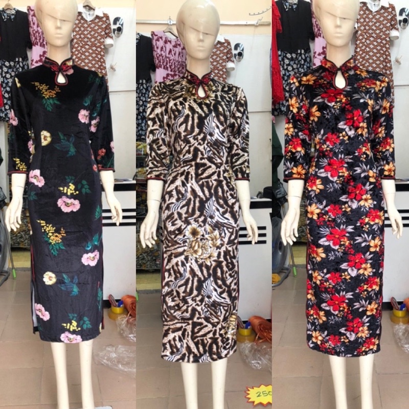 XẢ KHO: Sườn xám hè hàng thiết kế cao cấp đủ size M L XL