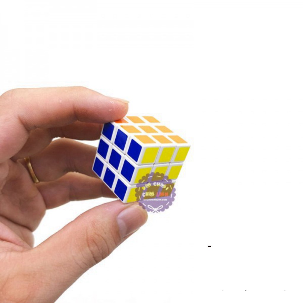 Vỉ Đồ Chơi Rubik Mini 3x3x3 Bằng Nhựa