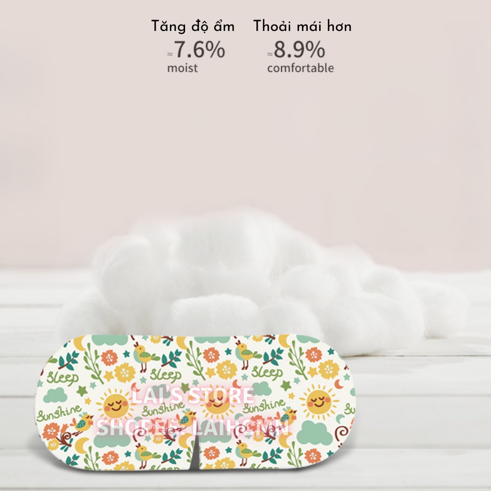 Túi 10 Miếng Mặt Nạ Mắt Nóng PISSA Xông Hơi Mắt Heating Eyes Mask Giảm Mỏi Mắt Căng Thẳng, Giúp Ngủ Ngon, Mờ Quầng Thâm