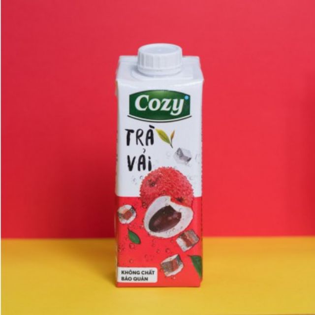 Thùng 24 hộp trà vải cozy 225ml ( HSD :8/2021 )