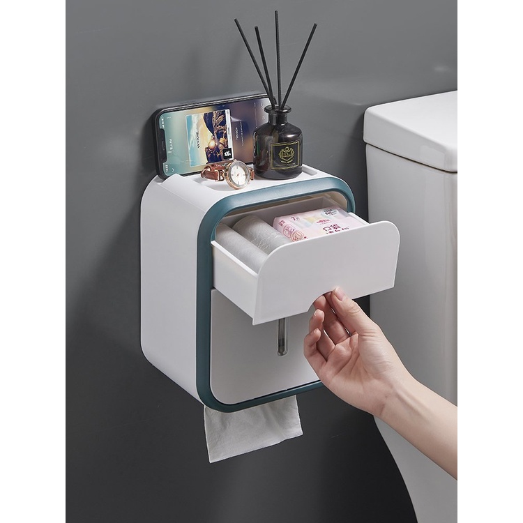 Hộp Đựng Giấy Vệ Sinh Hộp Đựng Khăn Giấy Gắn Tường Chống Thấm Nước Sáng Tạo Cho Nhà Tắm Titan Store