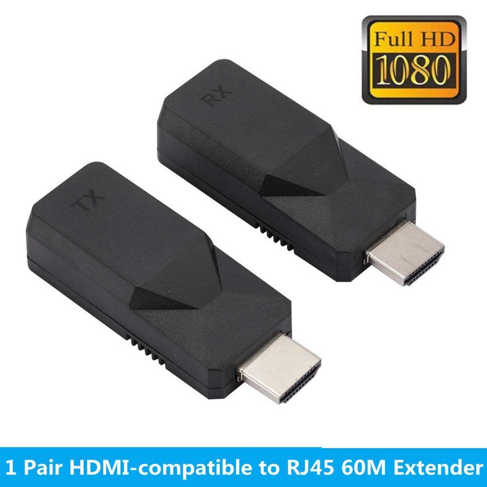 Đầu Nối Dài Dây Cáp Mạng HDMI Sang HDMI RJ45 Dài 60m Chuyên Dụng
