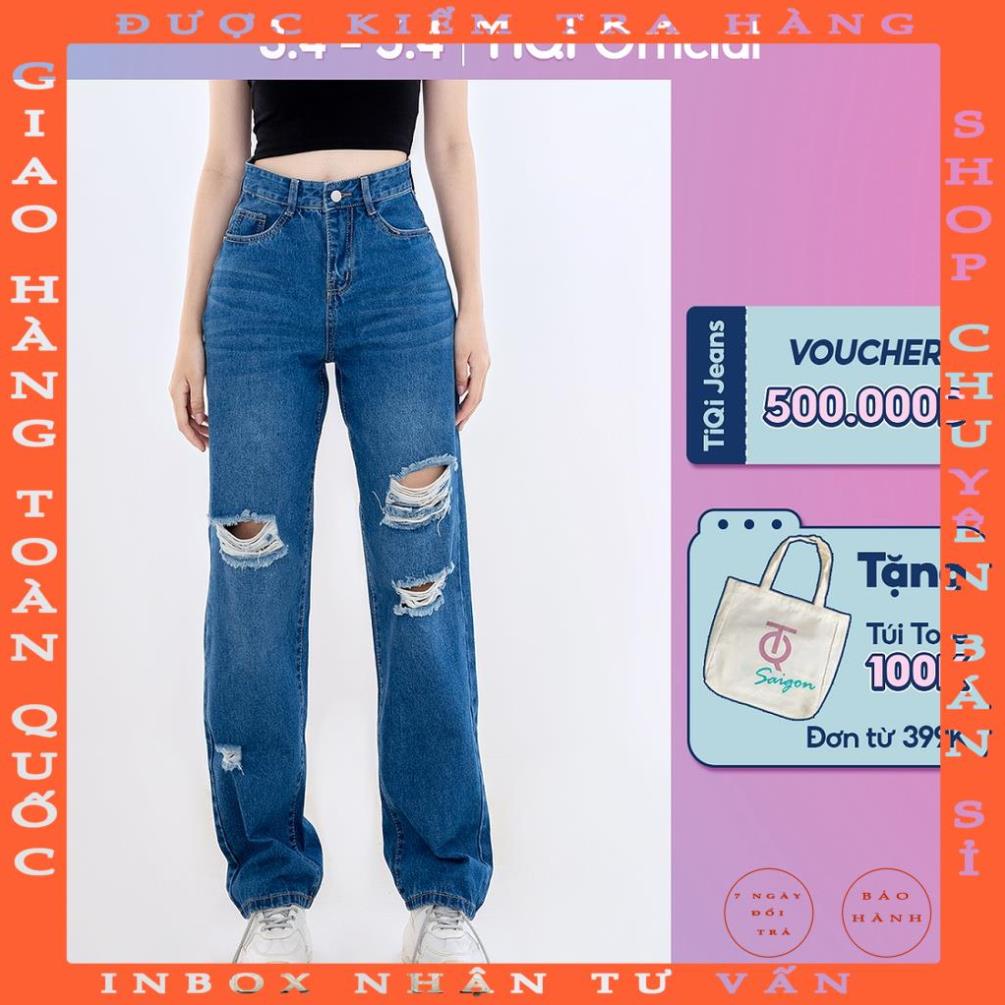 Quần jean ống rộng nữ cao cấp hack dáng TiQi Jeans B2-1941 chungmo