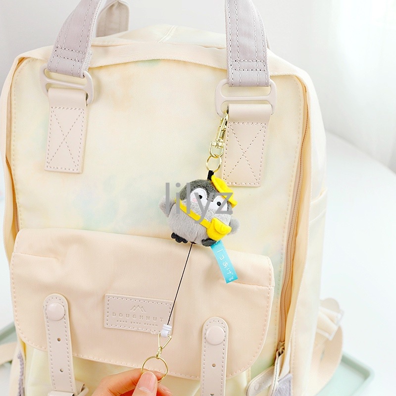 Móc Khóa Chim Cánh Cụt Nhồi Bông Dễ Thương