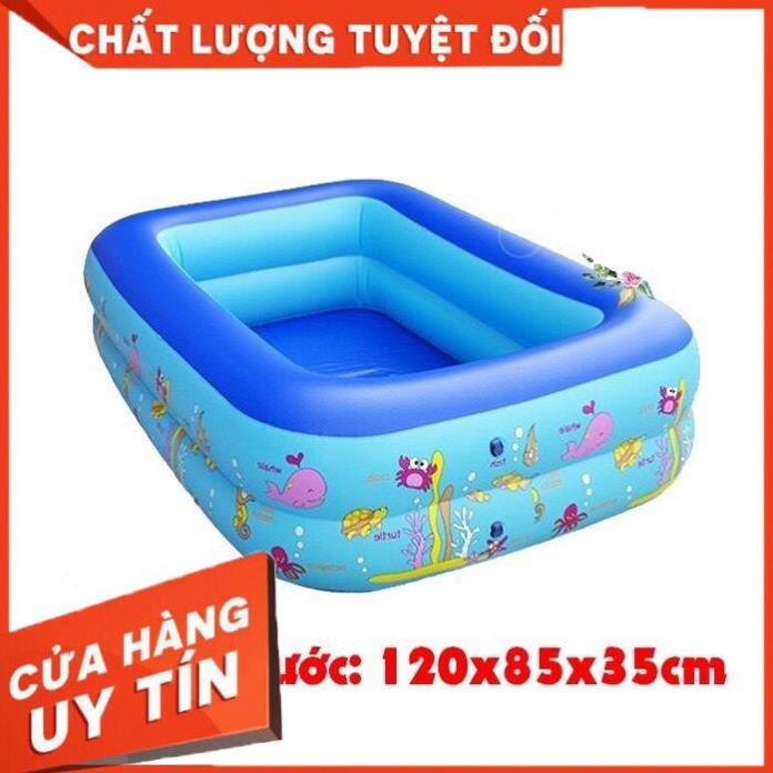 [CHẤT LƯỢNG] Bể Bơi Phao  1m2 2 Tầng LOẠI DÀY CÓ ĐÁY CHỐNG TRƯỢT