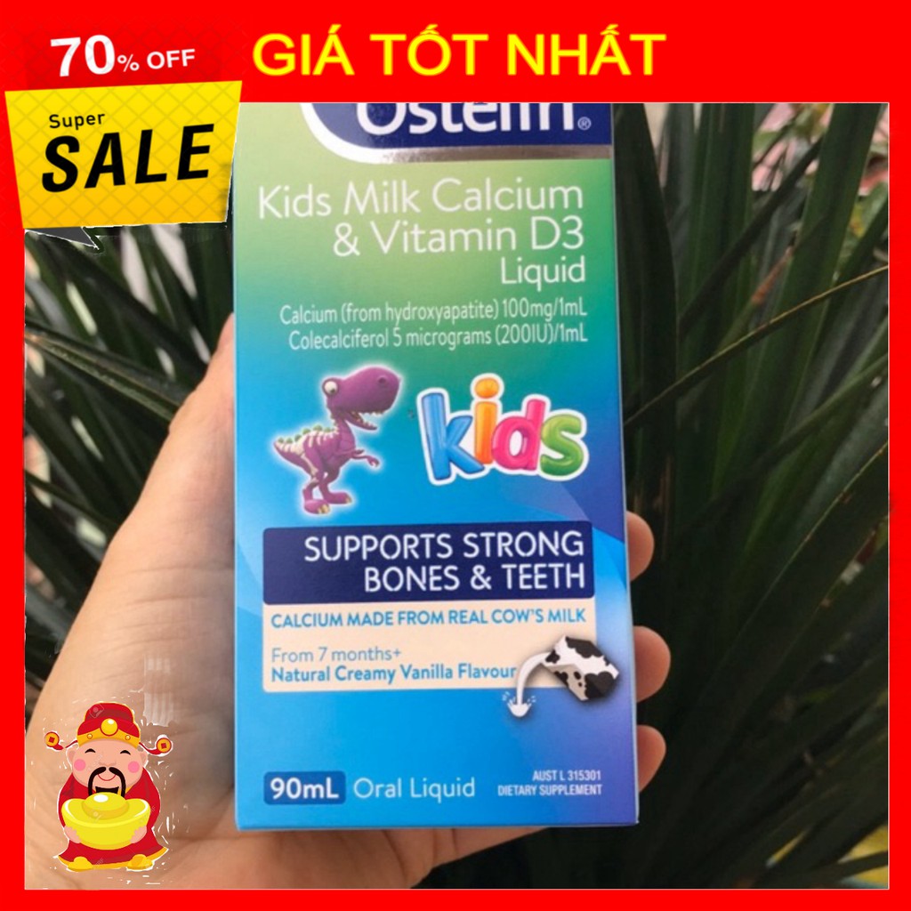 [ GIÁ TỐT NHẤT ]  Sản phẩm ( si ro)  Ostelin Kids Calcium & Vitamin D3 90 Chewable Tablets [ HÀNG CHÍNH HÃNG ]