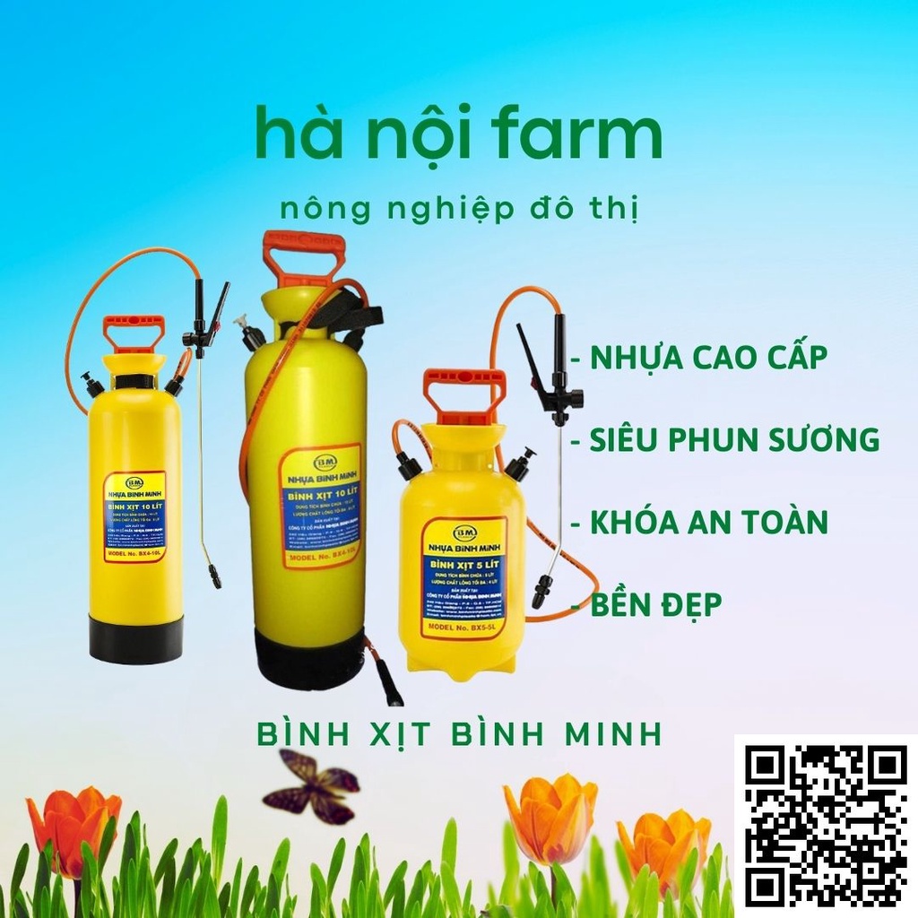 Bình Xịt Bình Minh 5 Lít chất lượng cao, bình tưới, bình phun tưới cây