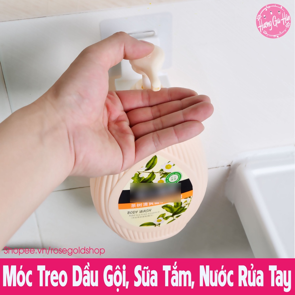 Móc Treo Dầu Gội, Sữa Tắm, Nước Rửa Tay Giúp Nhà Tắm, Bếp Gọn Gàng - Siêu Dính Siêu Chịu Lực